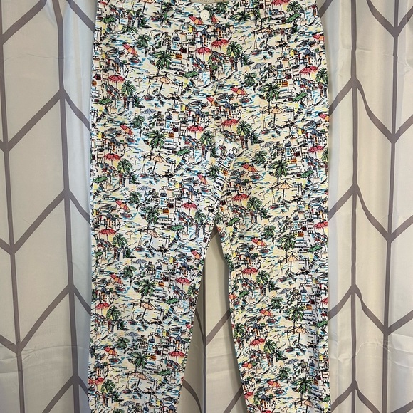 Talbots Multicolor Printed Ankle Pants - Picture 3 of 4